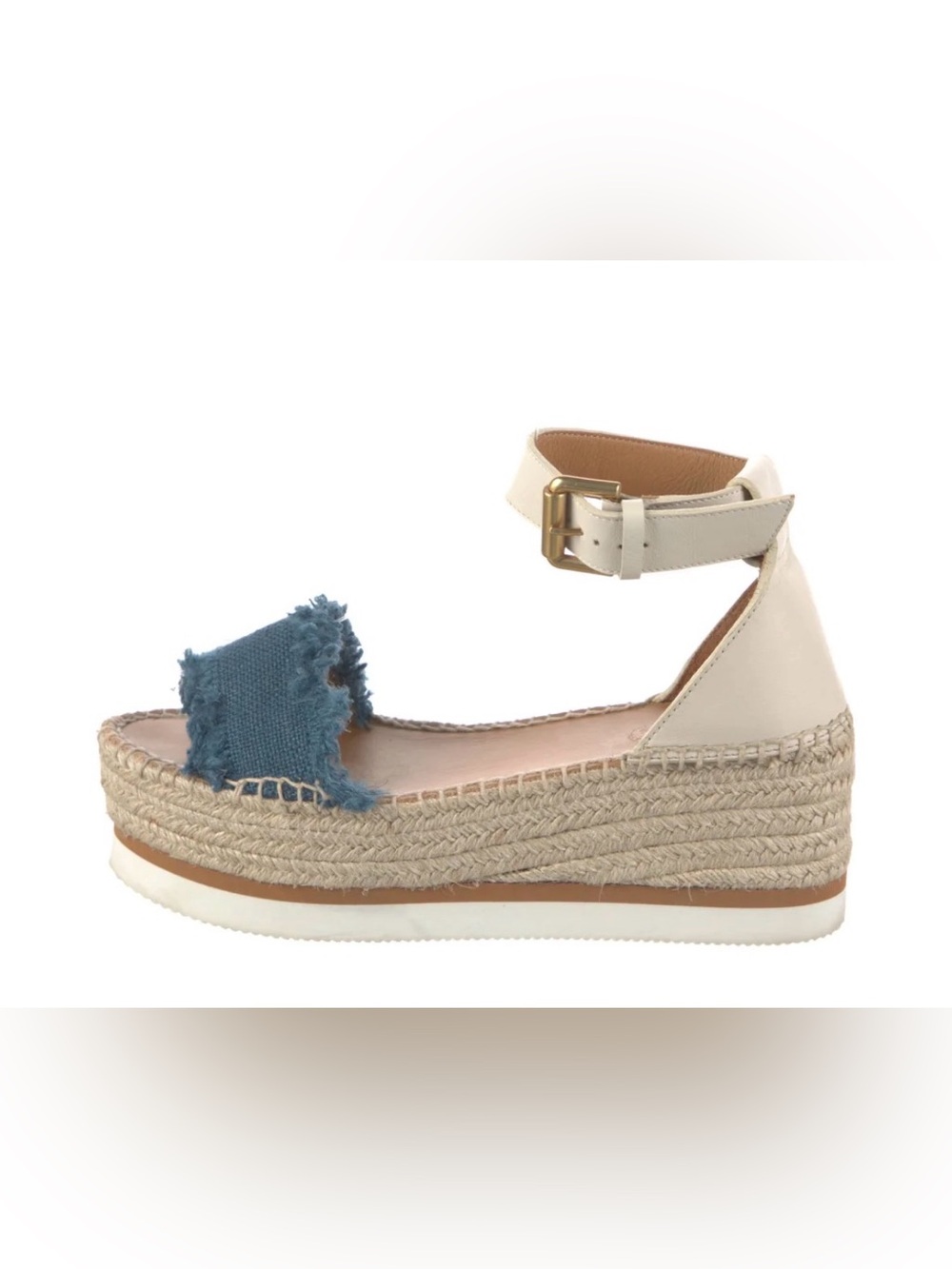 See By Chloe Glyn Espadrille‎ Wedge, Authentic. Like New.  38